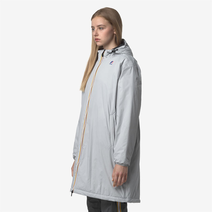 Grey Unisex 3/4 Length Waterproof Packable Jacket 2