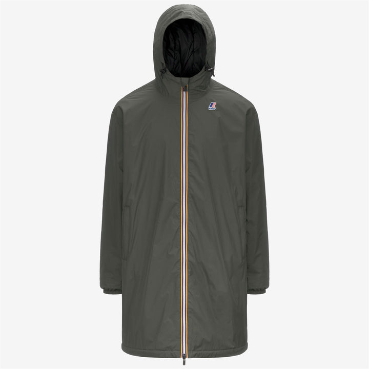 Green blackish Unisex Packable 3/4 Length Rain Jacket 6