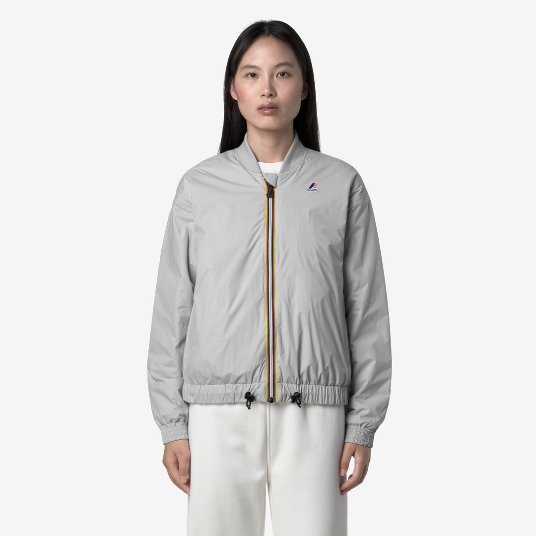 Chaqueta corta plegable gris para mujer con aislamiento PrimaLoft main