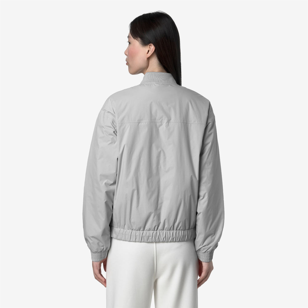 Chaqueta corta plegable gris para mujer con aislamiento PrimaLoft main