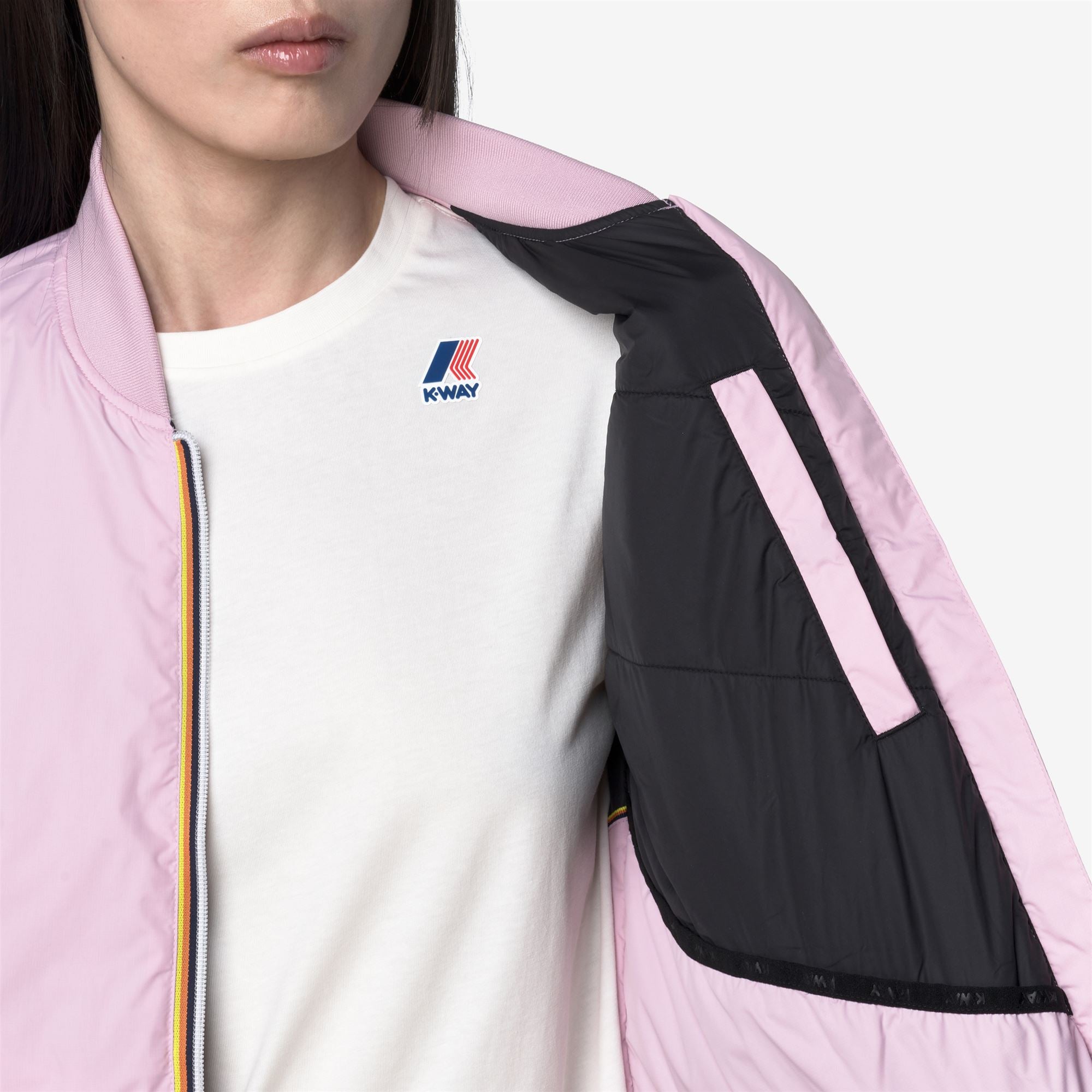 Jackets Woman LE VRAI 4.0 AZELIE WARM Short PINK LAVENDER