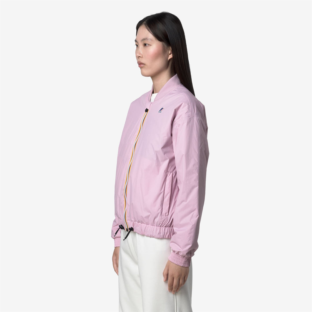 Chaqueta corta impermeable para mujer en color violeta con acolchado PrimaLoft main