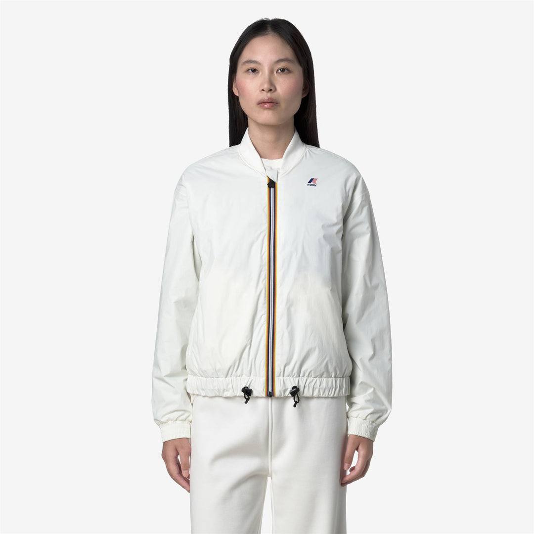 Giacca corta leggera da donna bianca con isolamento PrimaLoft main