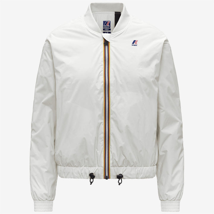 Giacca corta leggera da donna bianca con isolamento PrimaLoft 1