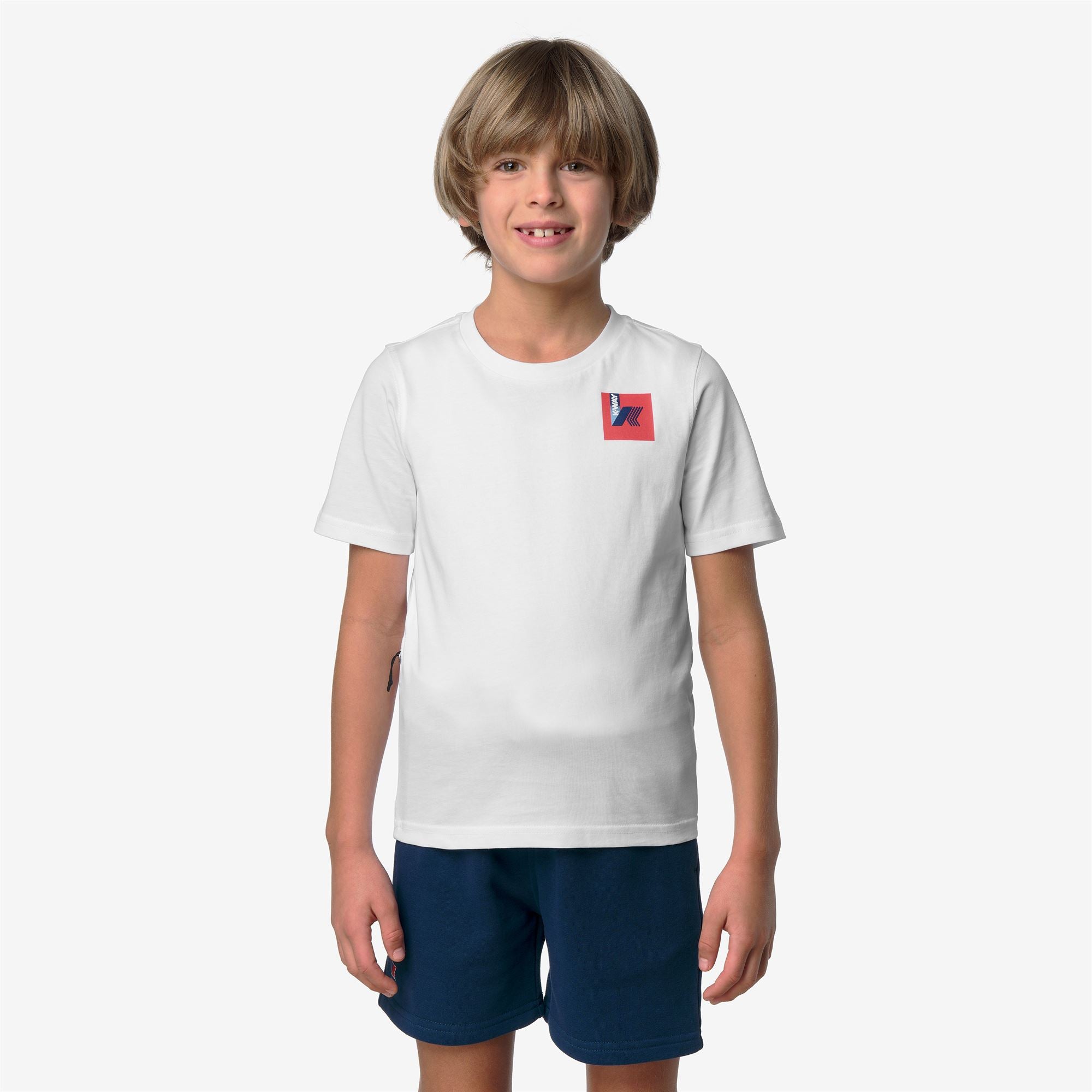 T-Shirts & Top_KID UNISEX_P. LEONIDE COLORFUL SQUARE_T-Shirt_White - Commercial 4