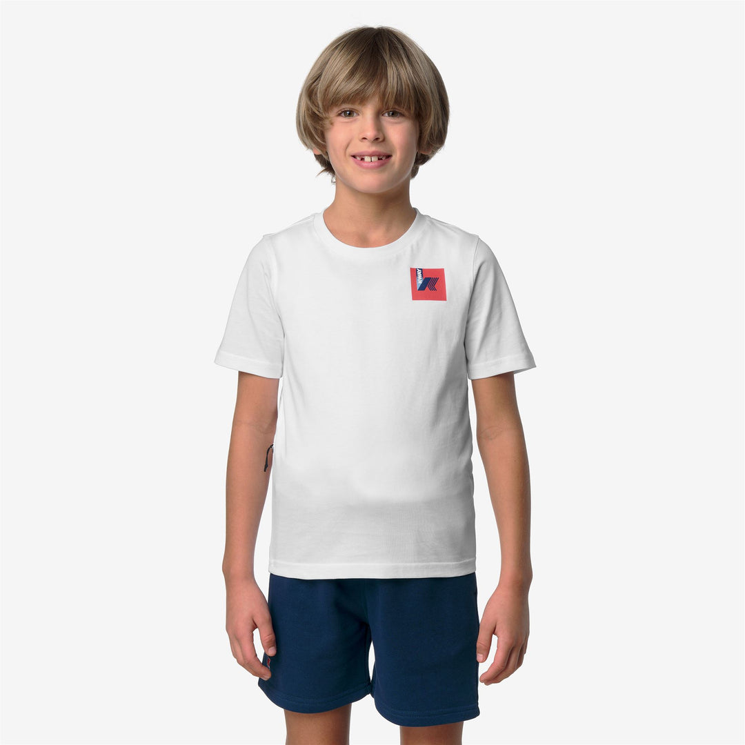 P. LEONIDE COLORFUL SQUARE - T-ShirtsTop - T-Shirt - Kid unisex - WHITE main