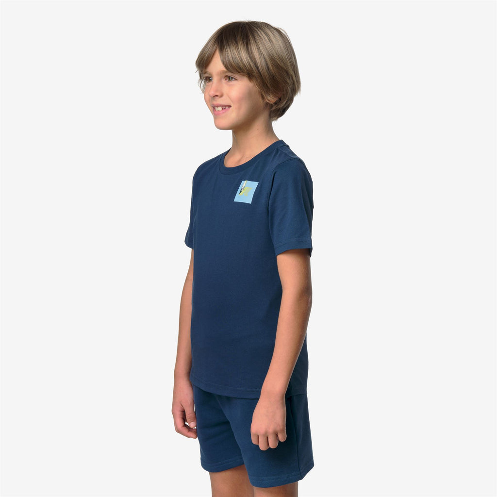 T-Shirts & Top_KID UNISEX_P. LEONIDE COLORFUL SQUARE_T-Shirt_Blue Insignia - Blue Insignia - Commercial 5