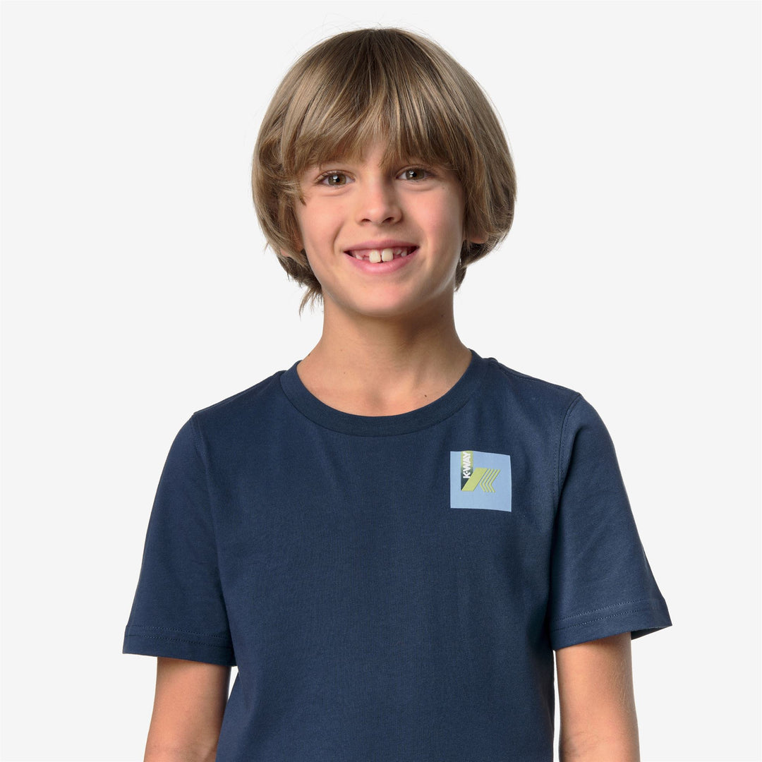 P. LEONIDE COLORFUL SQUARE - T-ShirtsTop - T-Shirt - Bambino/a - BLUE INSIGNIA main
