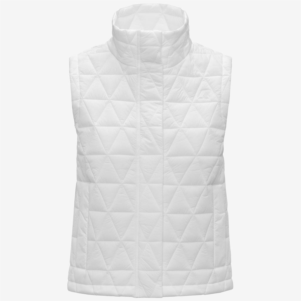 Jackets_Woman_SATINE DIAMOND QUILTED WARM_Vest_White - White - Commercial 1