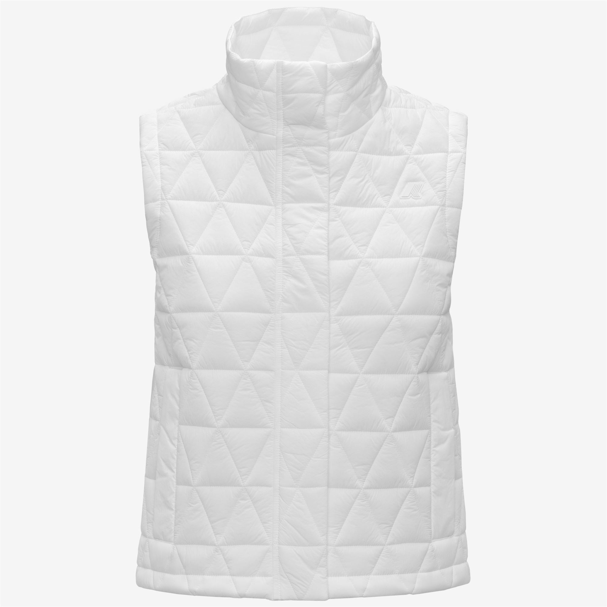 Jackets_Woman_SATINE DIAMOND QUILTED WARM_Vest_White - White - Commercial 1