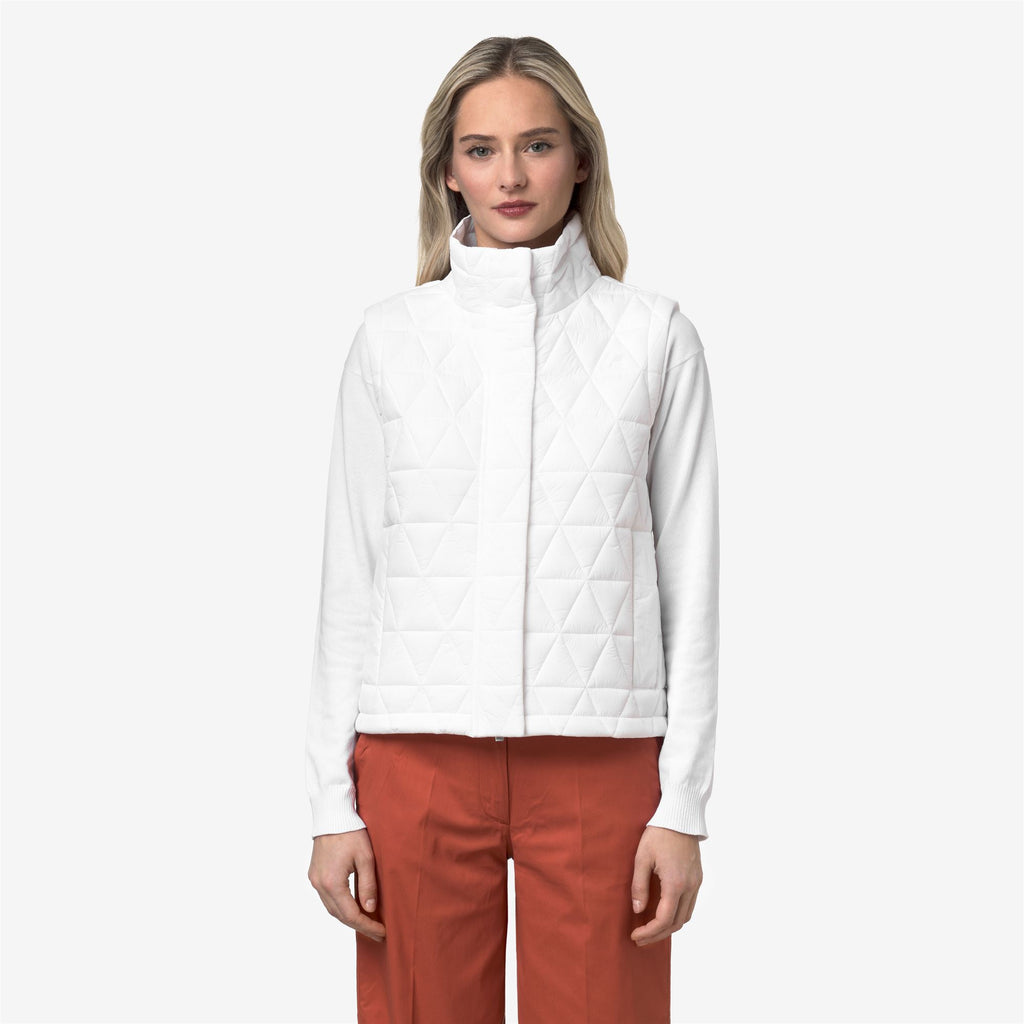 Jackets_Woman_SATINE DIAMOND QUILTED WARM_Vest_White - White - Commercial 4