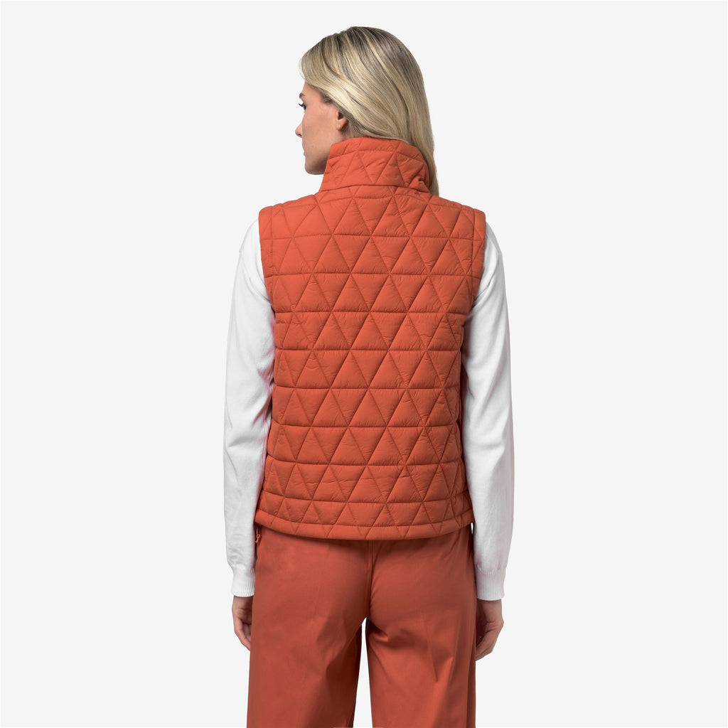 Jackets_Woman_SATINE DIAMOND QUILTED WARM_Vest_Orange Brownish - Commercial 6