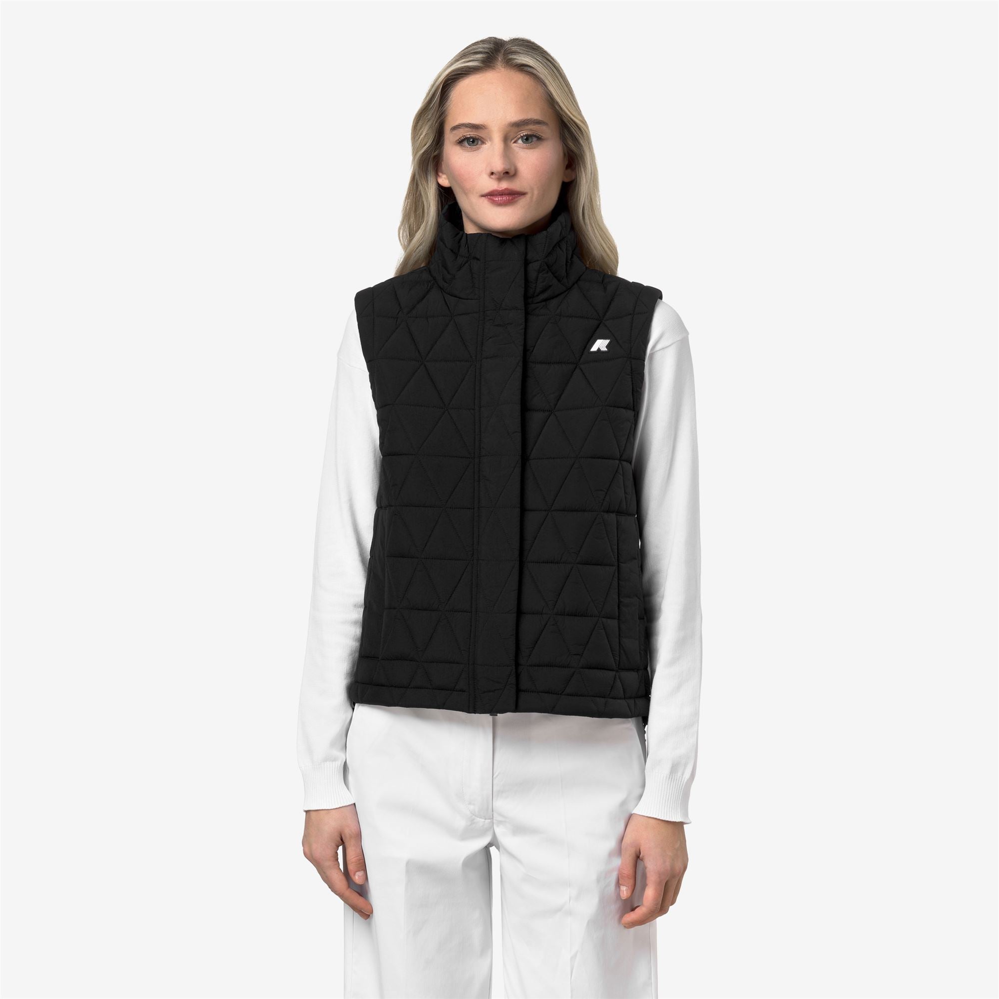 Jackets_Woman_SATINE DIAMOND QUILTED WARM_Vest_Black Pure - Black Pure - Commercial 4