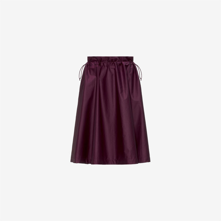 GAELAL SHINY COTTON - Skirts - Longuette - Woman - VIOLET MAUVE WINE 1