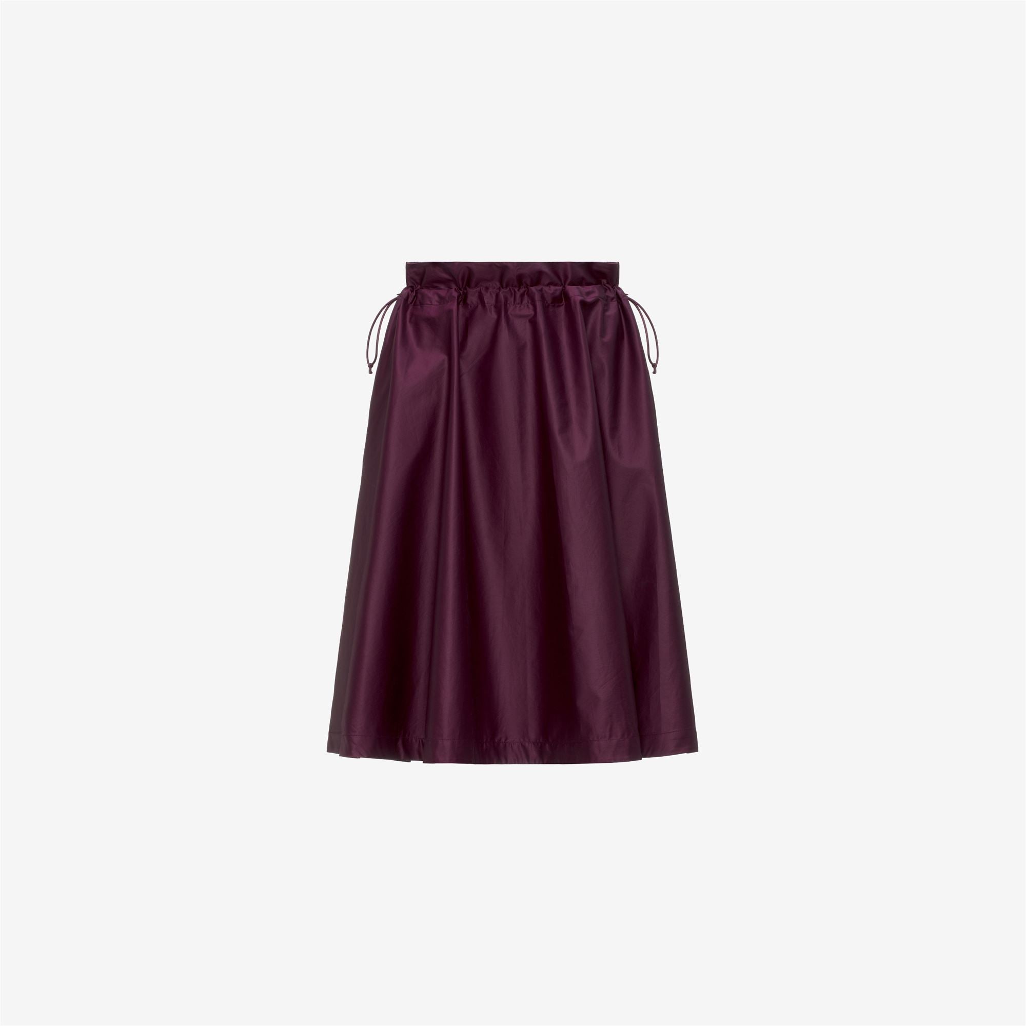 Skirts_Woman_GAELAL SHINY COTTON_Longuette_Violet Mauve Wine - Commercial 1