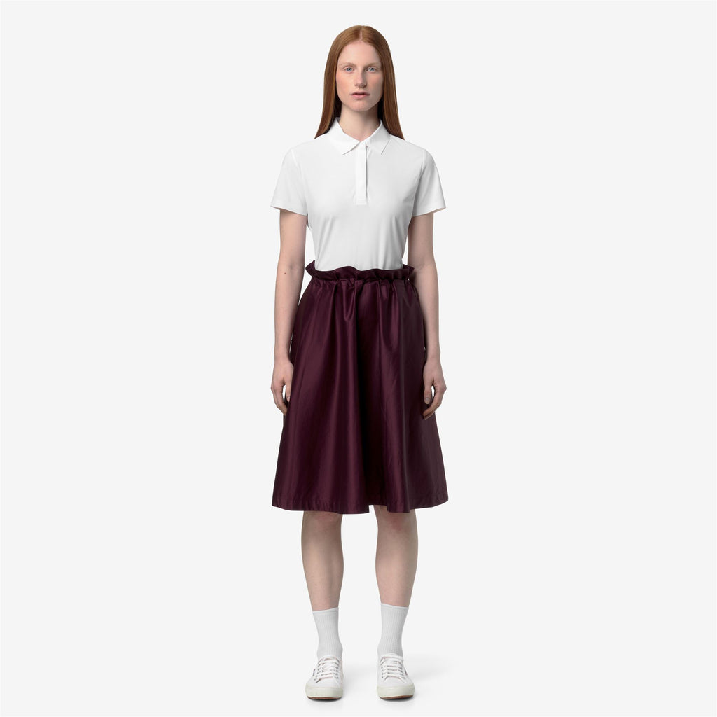Skirts_Woman_GAELAL SHINY COTTON_Longuette_Violet Mauve Wine - Commercial 4
