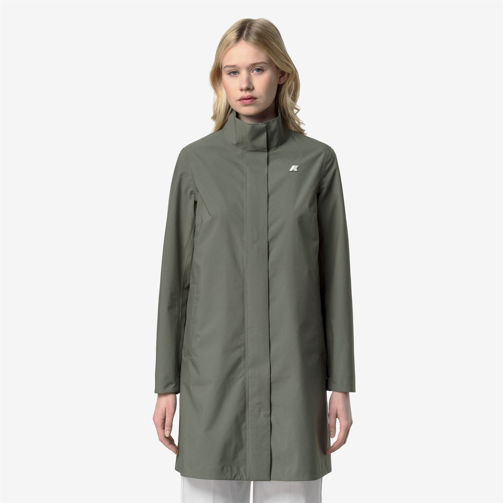 DUKESSE STRETCH 2LAYERS - Jackets - 3/4 LENGTH - Woman - GREEN LICHEN 02