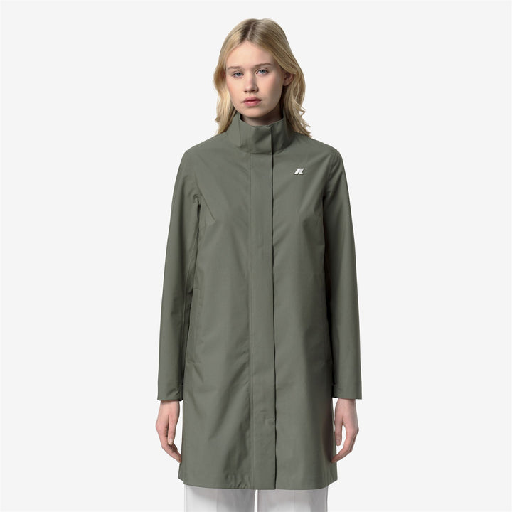 DUKESSE STRETCH 2LAYERS - Jackets - 3/4 LENGTH - Woman - GREEN LICHEN 3