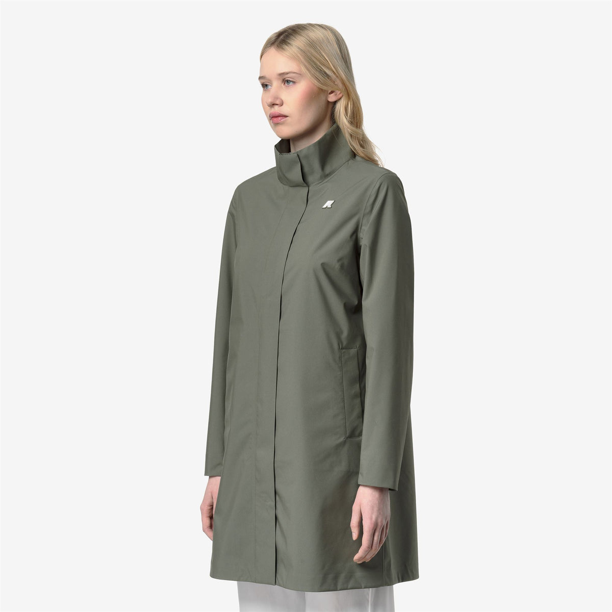 Jackets_Woman_DUKESSE STRETCH 2LAYERS_3/4 Length_Green Lichen - Commercial 5