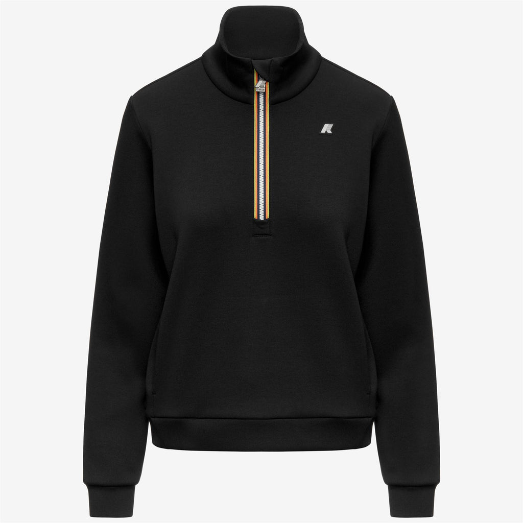 Fleece_Woman_LOWENA LIGHT SPACER_Pull Over_Black Pure - Black Pure - Commercial 1