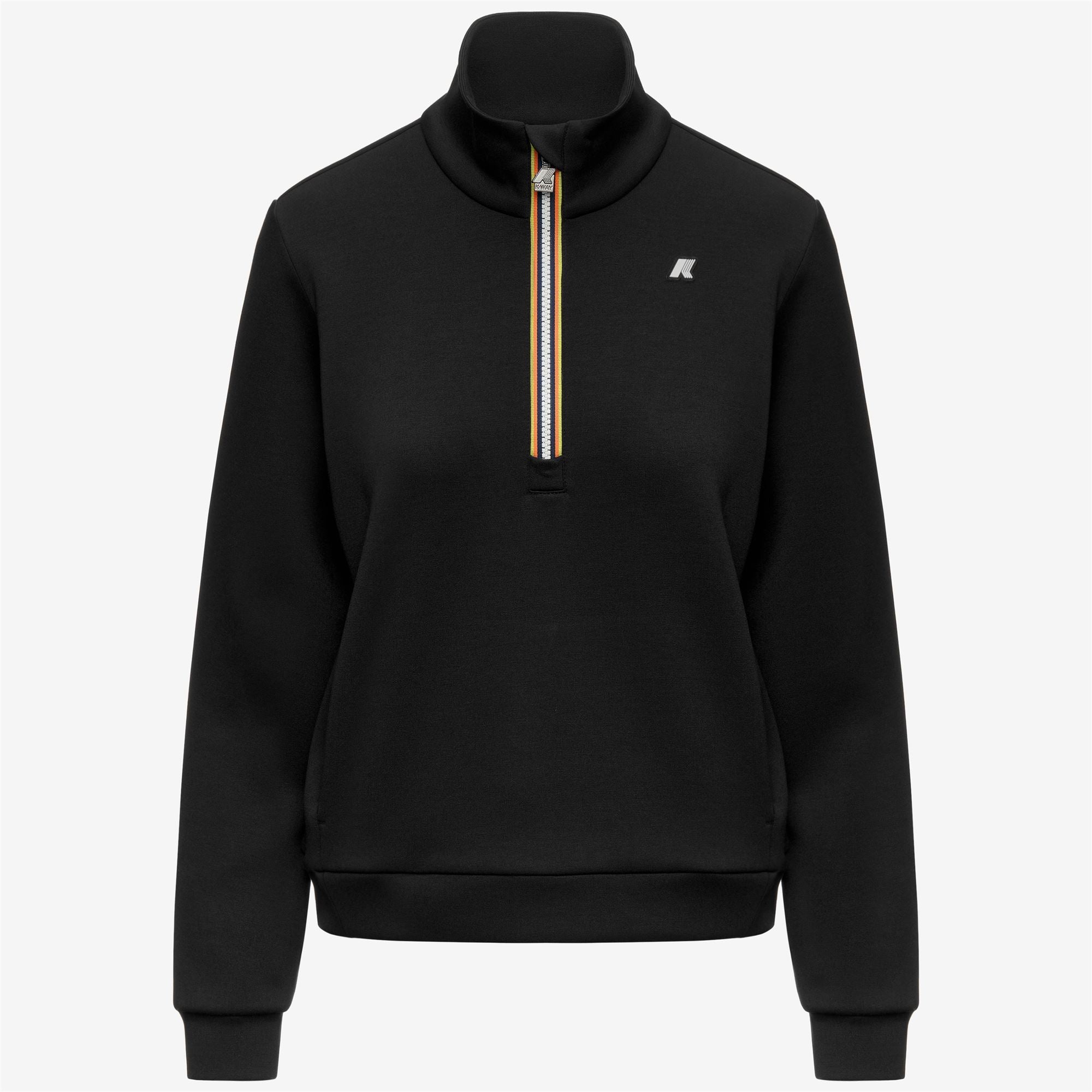 Fleece_Woman_LOWENA LIGHT SPACER_Pull Over_Black Pure - Black Pure - Commercial 1