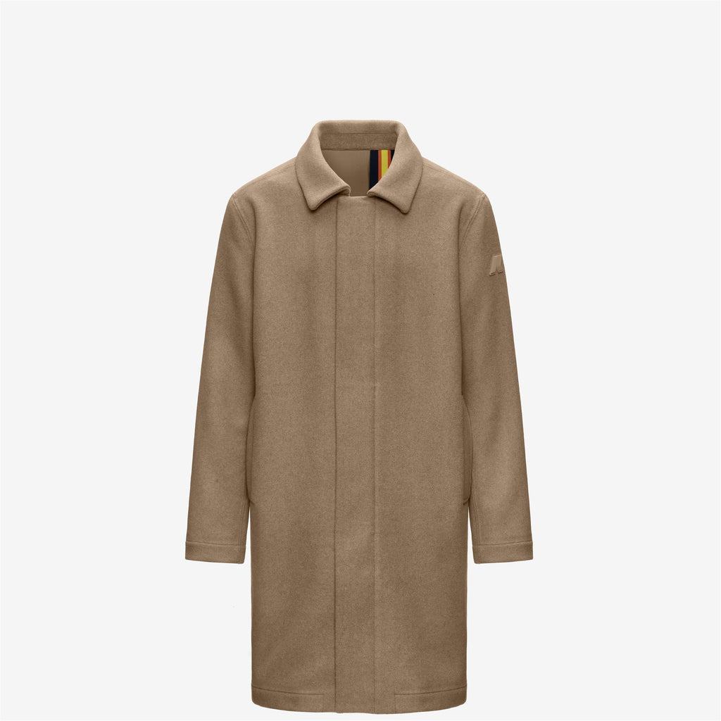 Jackets_Man_POIROL WOOL NYLON_3/4 Length_Beige Khaki - Blue Depth - Commercial 2