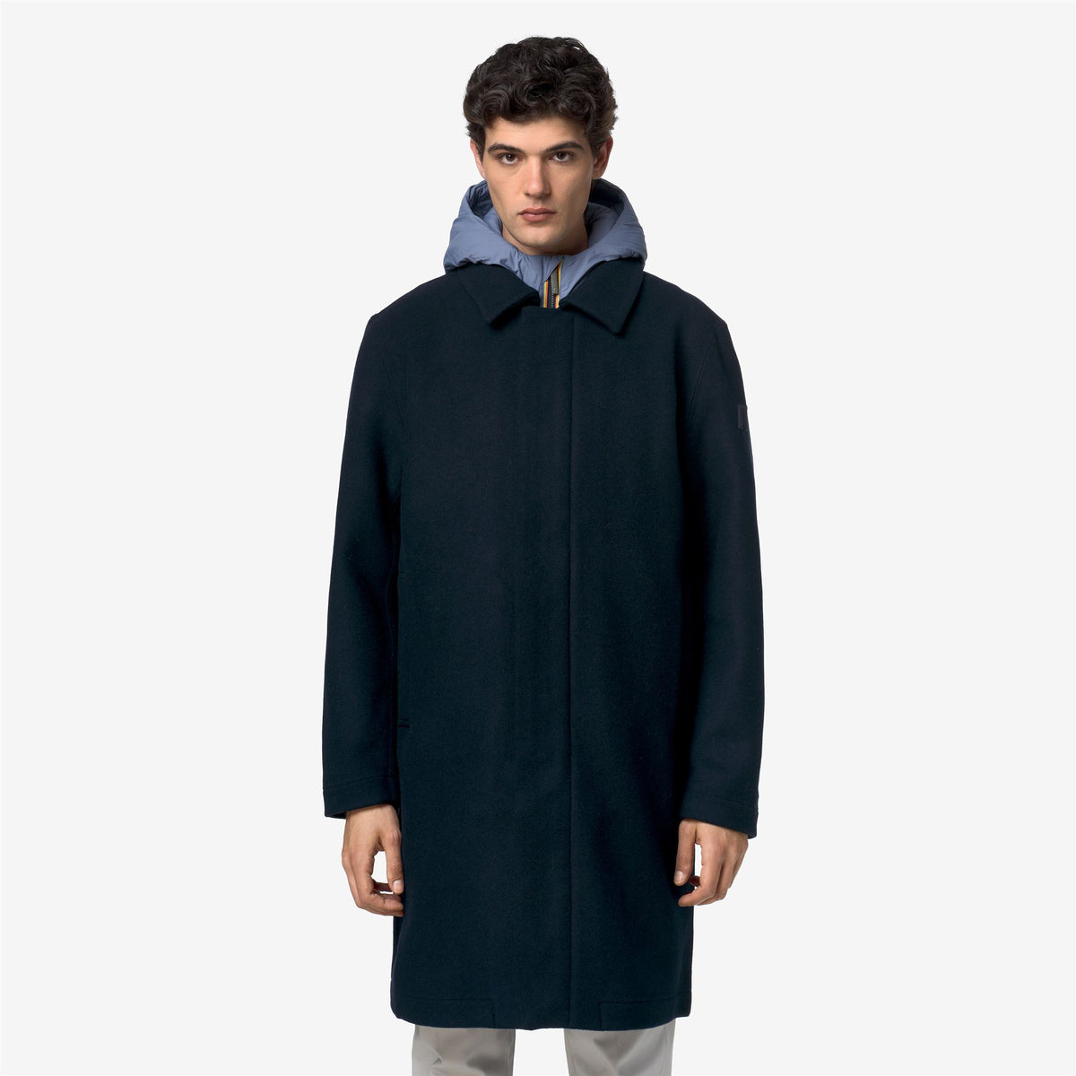 Jackets_Man_POIROL WOOL NYLON_3/4 Length_Blue Depth - Blue Wild - Commercial 4