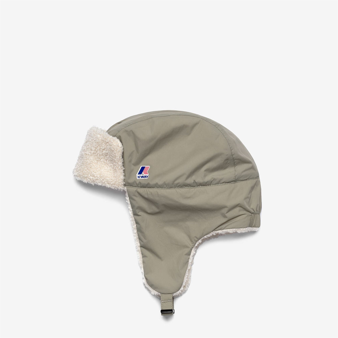 Green unisex Kids Trapper Cap with Sherpa Lining 01