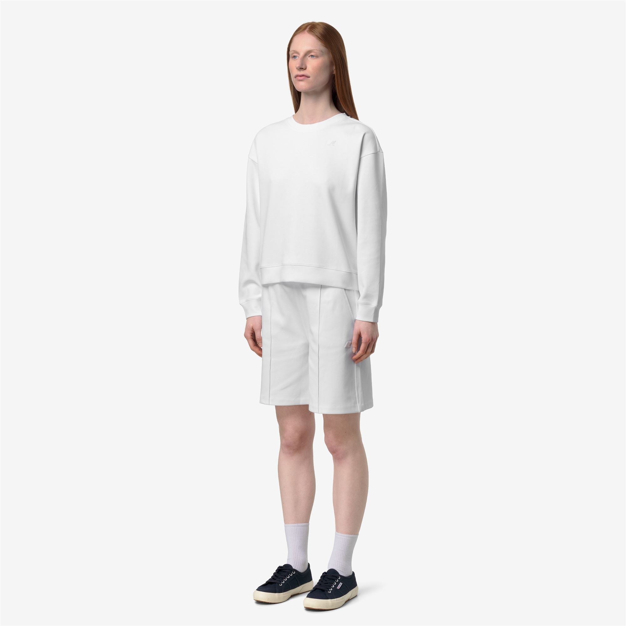Fleece_Woman_LOIZELLE INTERLOCK_Pull Over_White - White - Commercial 5