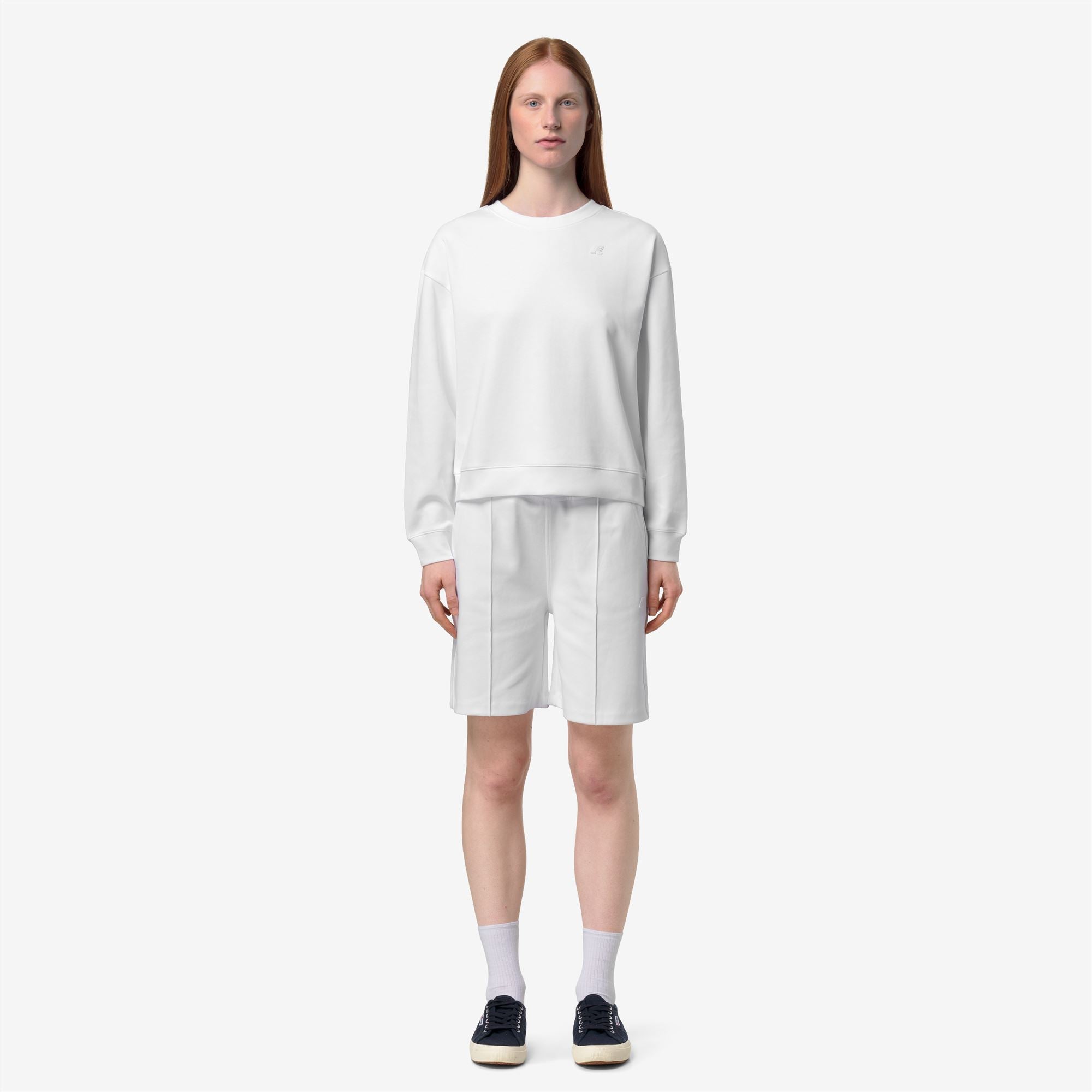 Fleece_Woman_LOIZELLE INTERLOCK_Pull Over_White - White - Commercial 4