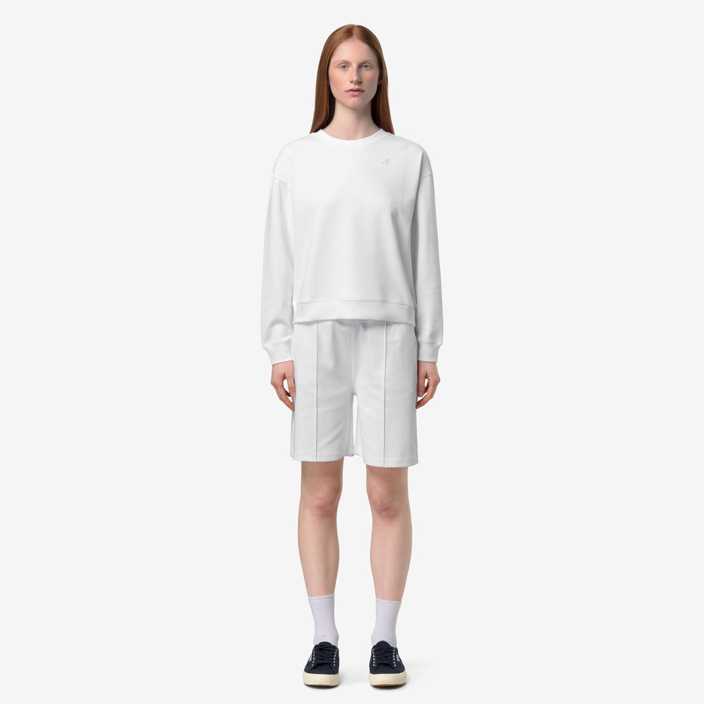 LOIZELLE INTERLOCK - Fleece - Pull  Over - Woman - WHITE 02