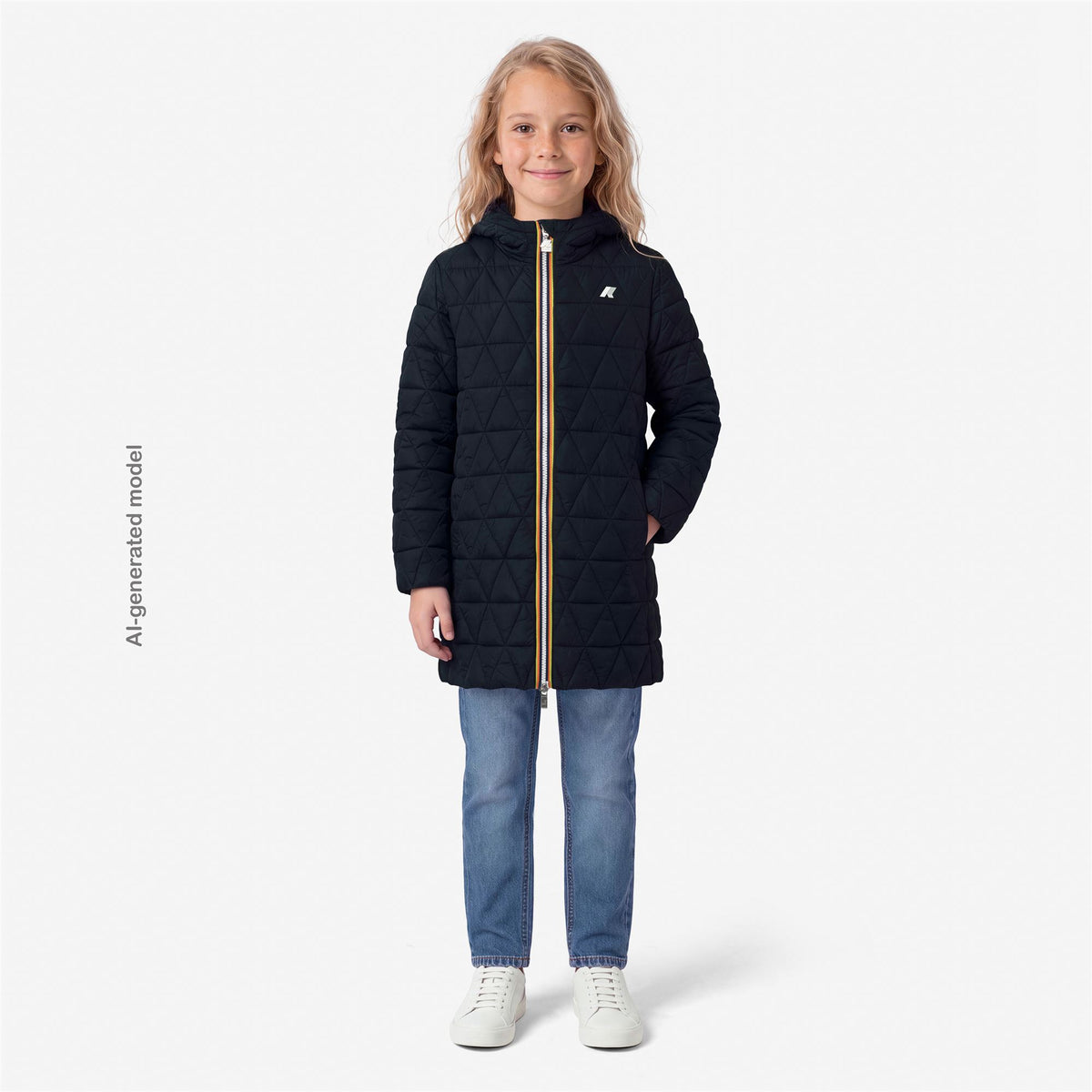 Jackets_GIRL_P.  MADDY DIAMOND QUILTED WARM_3/4 Length_Blue Depth - Commercial 7