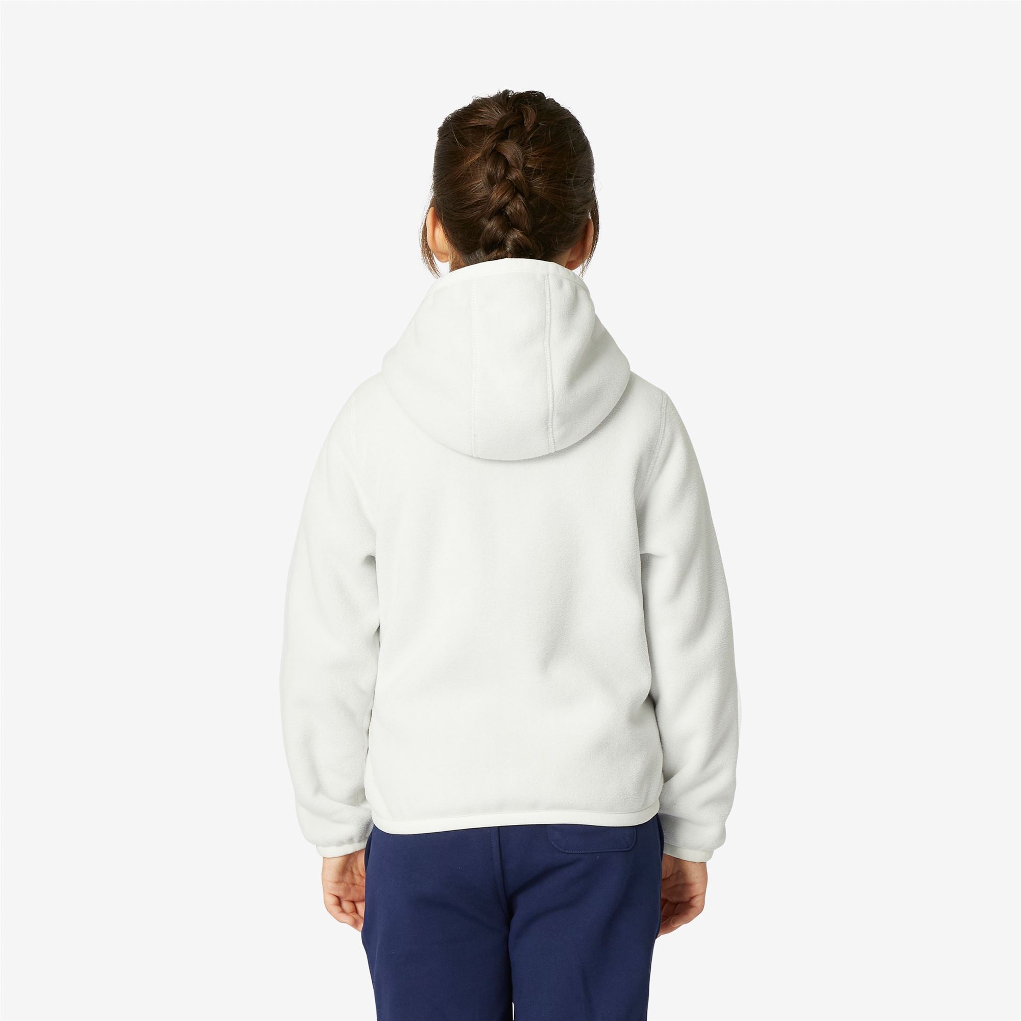 Fleece_Girl_P. LILY POLAR DOUBLE_Jacket_White Milk - Black Pure - Commercial 6