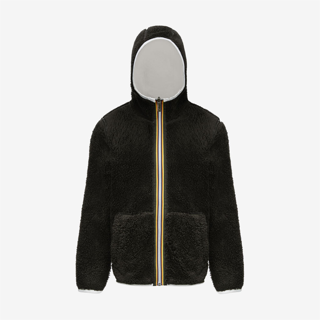 Fleece_Girl_P. LILY POLAR DOUBLE_Jacket_White Milk - Black Pure - Commercial 2