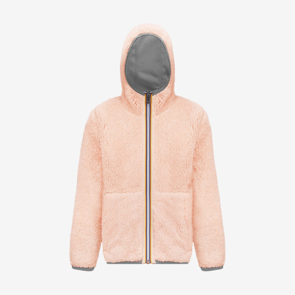 Fleece_GIRL_P. LILY POLAR DOUBLE_Jacket_Grey Md Steel - Pink Dafne - Commercial 2