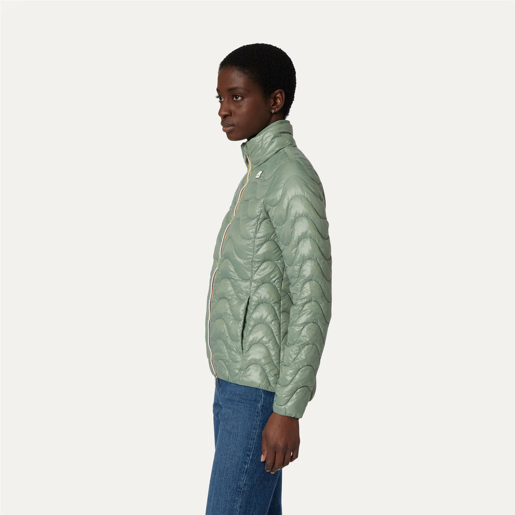 Jackets_WOMAN_VIOLETTE QUILTED WARM_Short_Green Fjord - Commercial 5