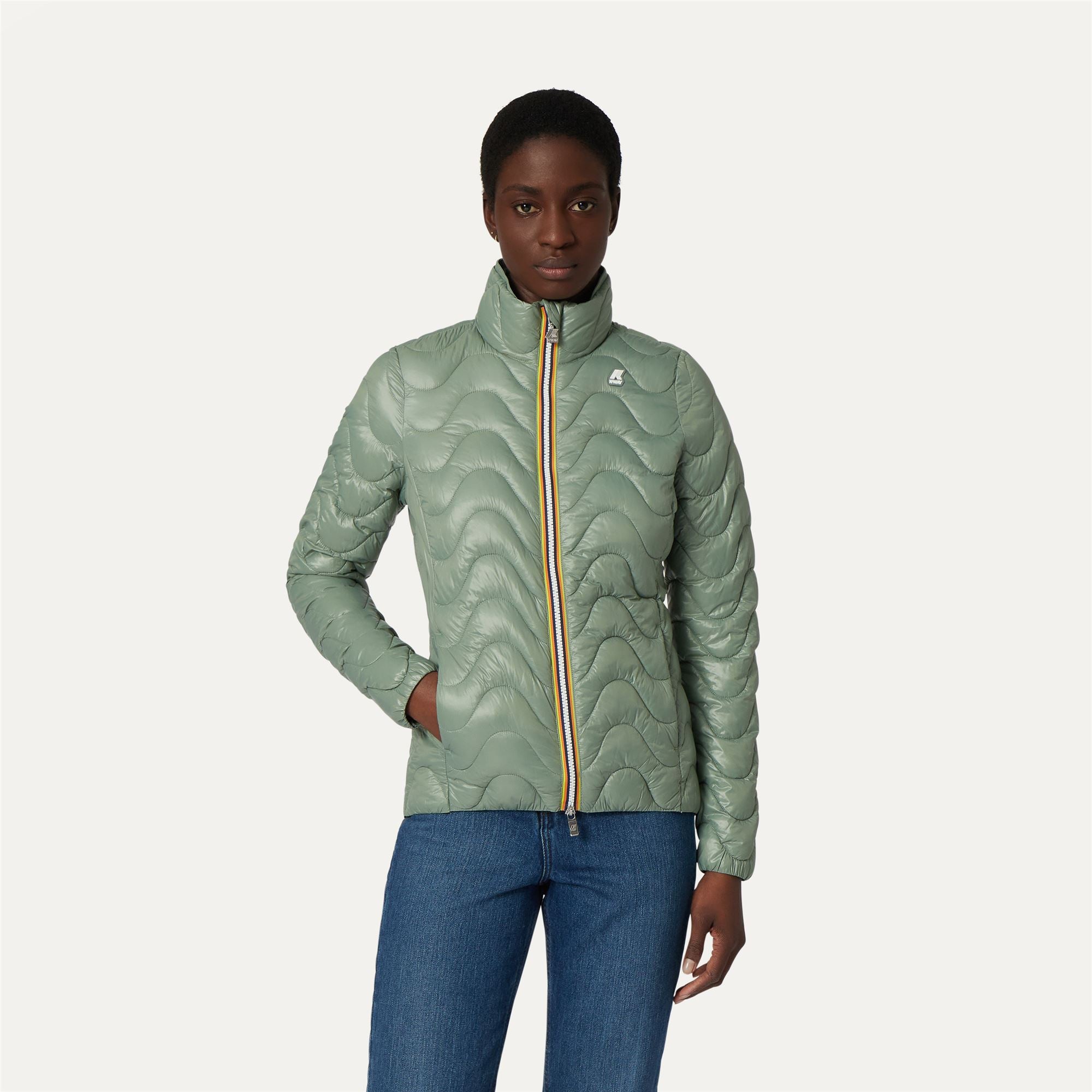 Jackets_WOMAN_VIOLETTE QUILTED WARM_Short_Green Fjord - Commercial 4
