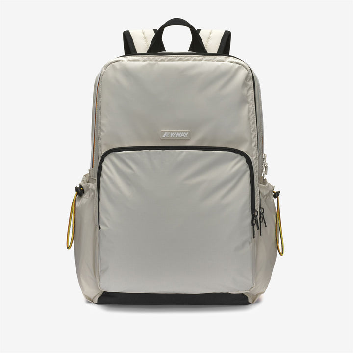 Zaino Città Unisex Beige Grigio con Scomparto Laptop Imbottito 1