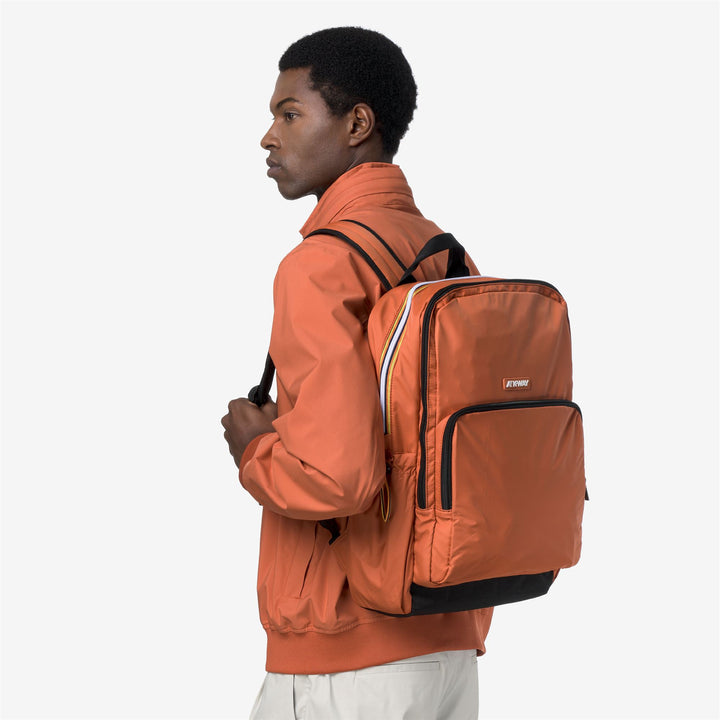 GIZY Bolsos Mochila Unisexo Orange Brownish 3