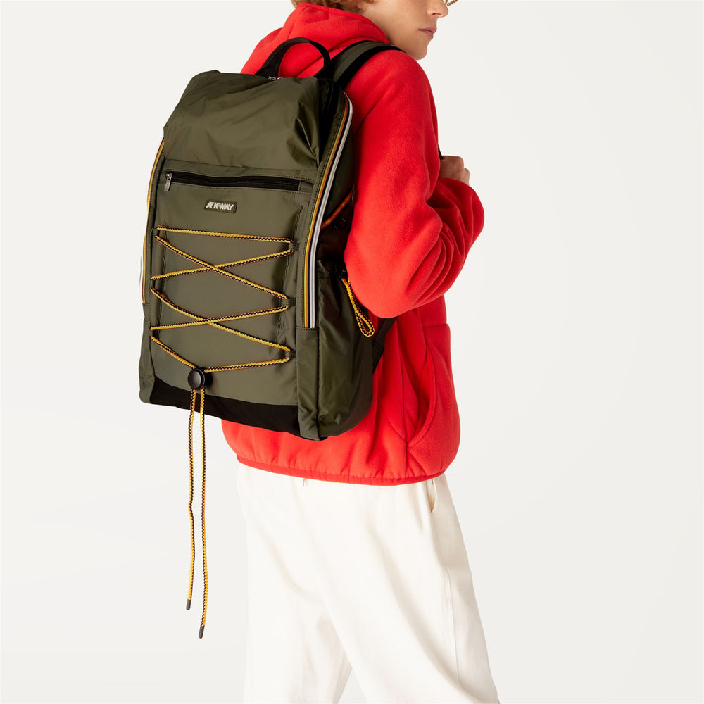 Blackish green Unisex City Backpack with Padded Laptop Sleeve 02