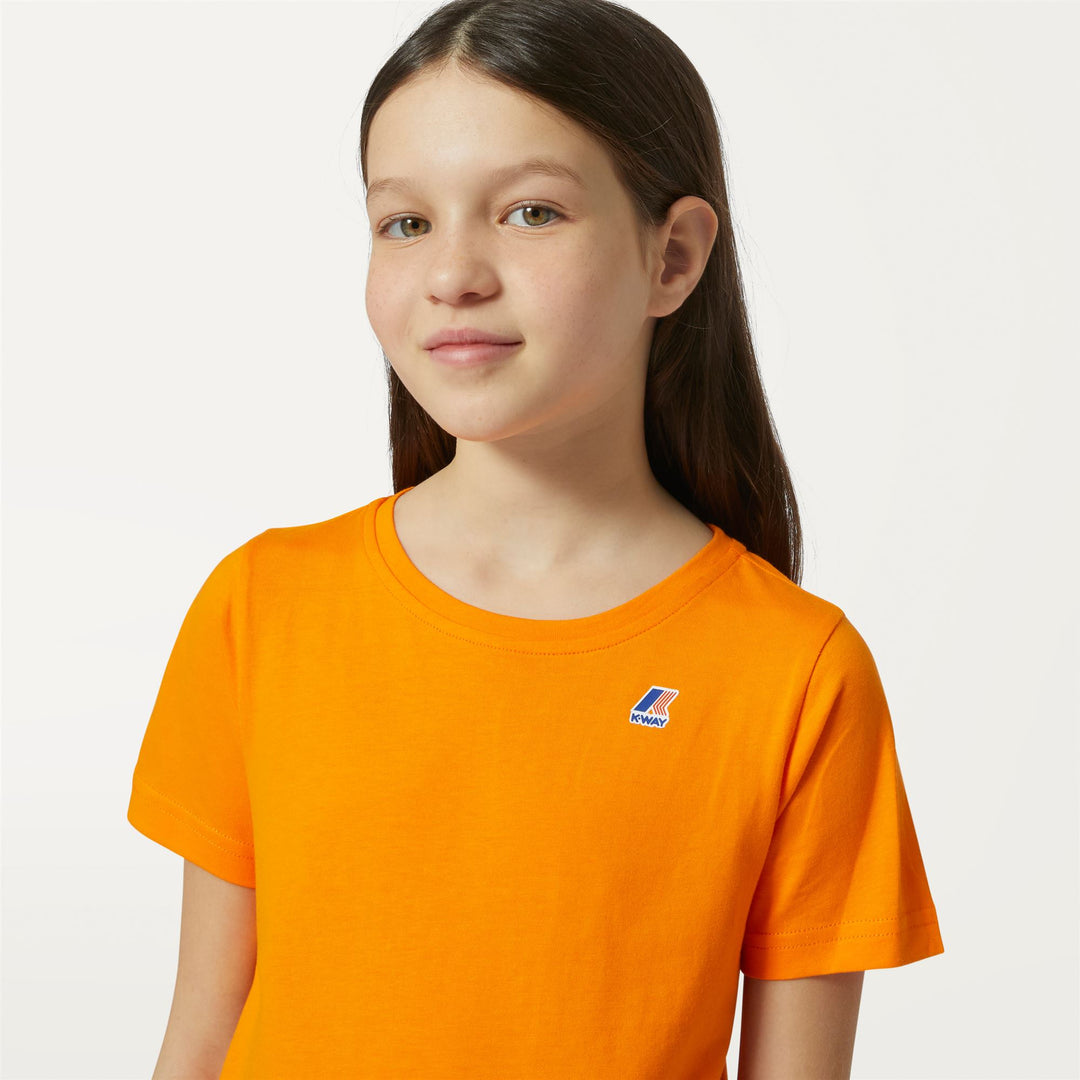 T-ShirtsTop Kid unisex P. LE VRAI 3.0 EDOUARD T-Shirt ORANGE Detail Double				