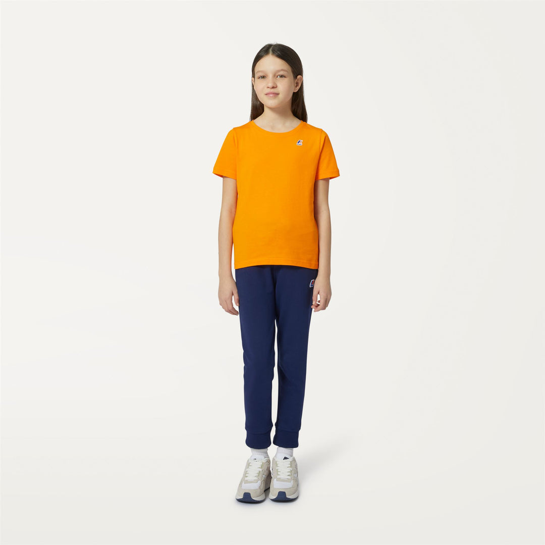 T-ShirtsTop Kid unisex P. LE VRAI 3.0 EDOUARD T-Shirt ORANGE Dressed Back (jpg Rgb)		