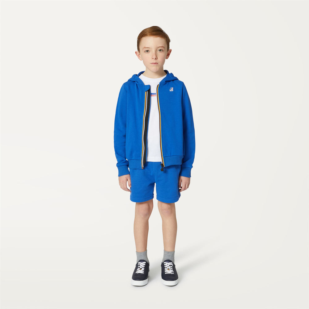 Royal blue Kids' Fleece Jacket for City Wear 02
