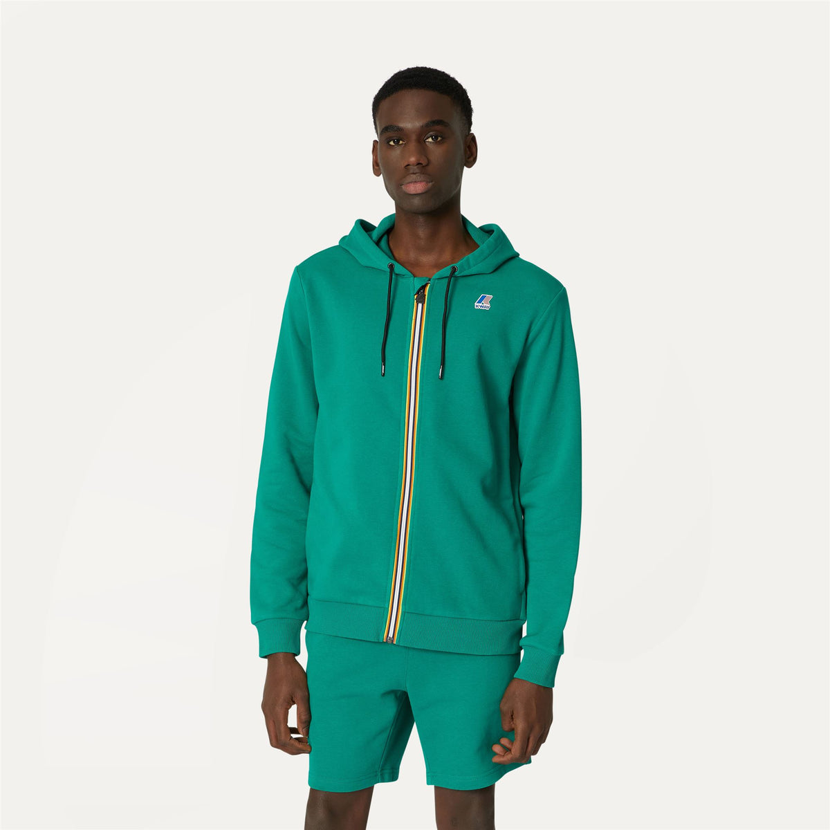 Fleece_Unisex_LE VRAI ARNEL POLY COTTON_Jacket_Green - Commercial 4