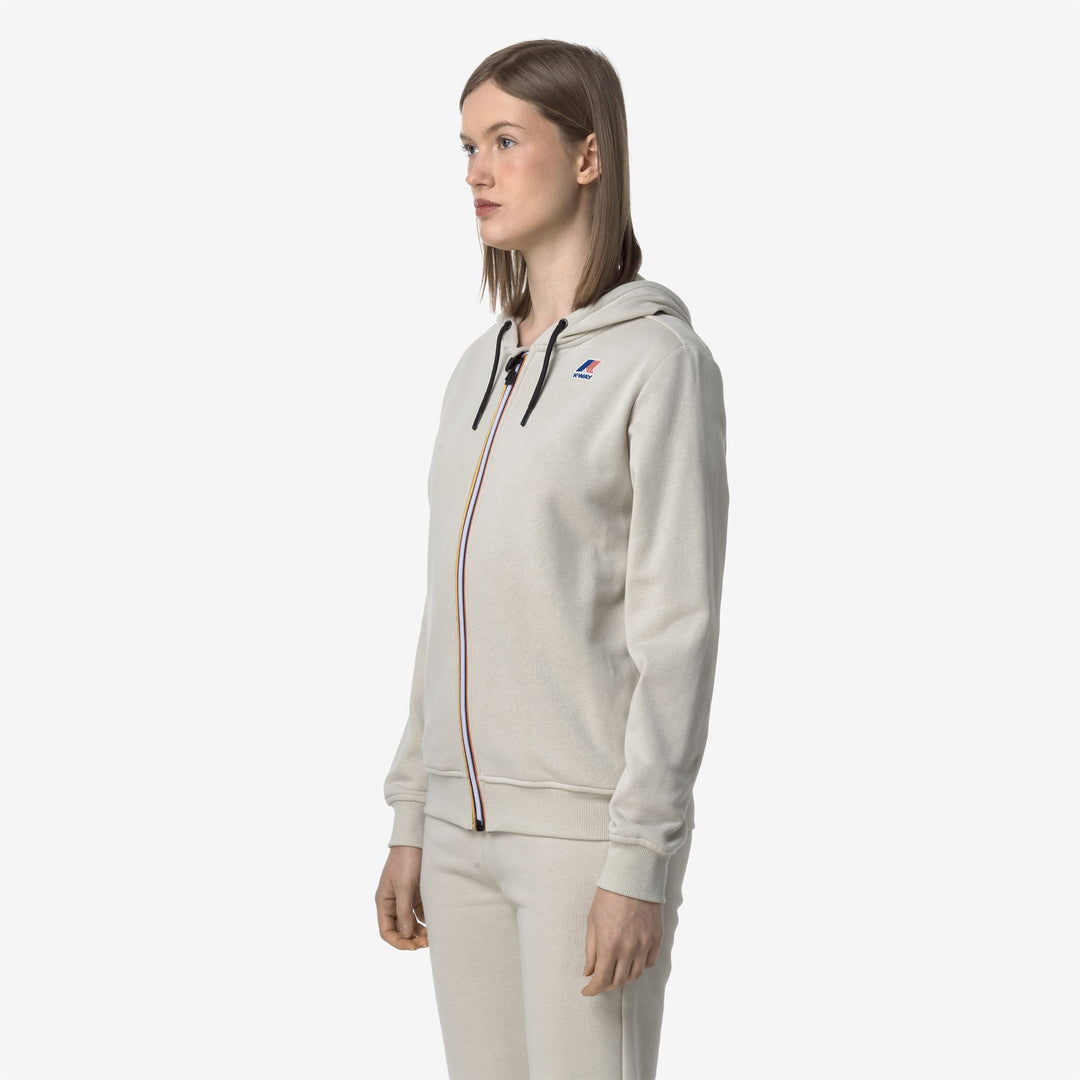 Beige Grey Unisex Lightweight Fleece Jacket for City Wear main