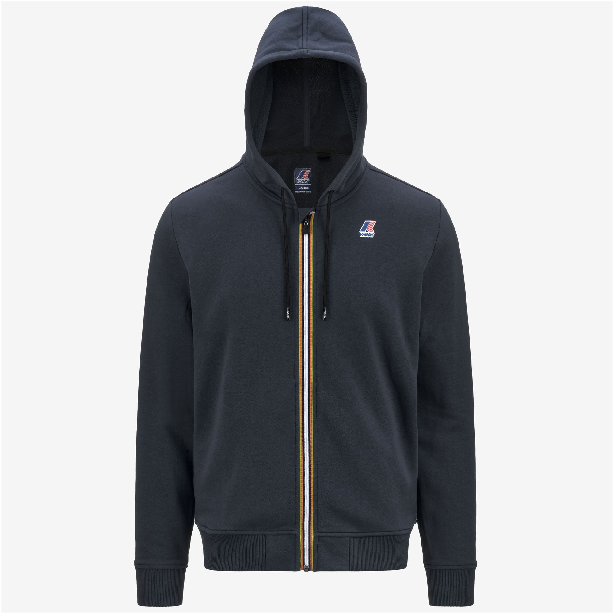 Fleece_UNISEX_LE VRAI ARNEL POLY COTTON_Jacket_Blue Depth - Commercial 1