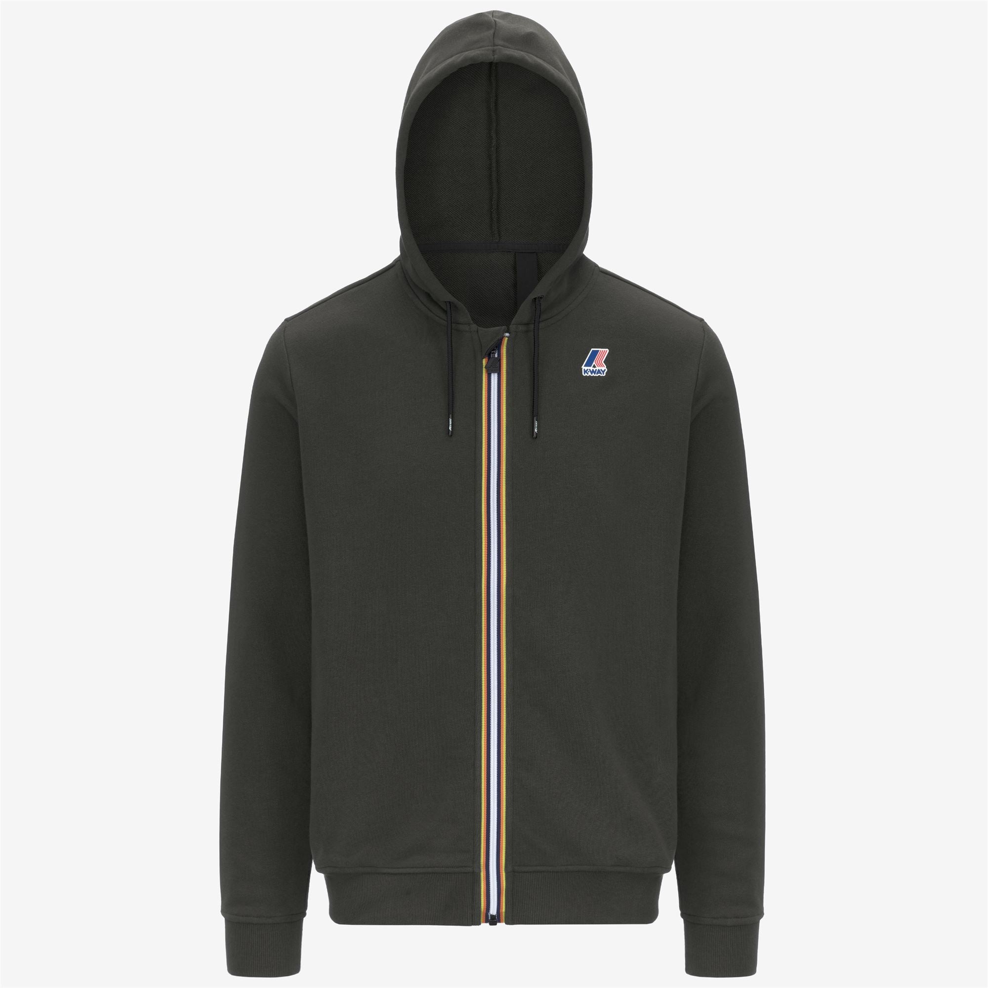 Fleece_UNISEX_LE VRAI ARNEL POLY COTTON_Jacket_GREEN BLACKISH - Commercial 1