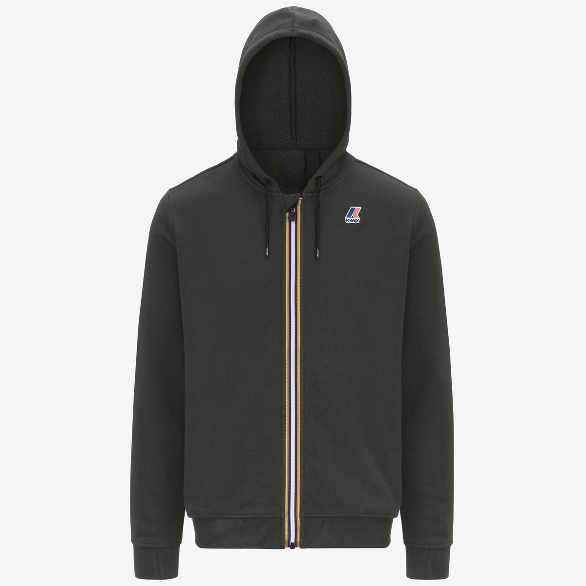 Fleece_UNISEX_LE VRAI ARNEL POLY COTTON_Jacket_GREEN BLACKISH - Commercial 1