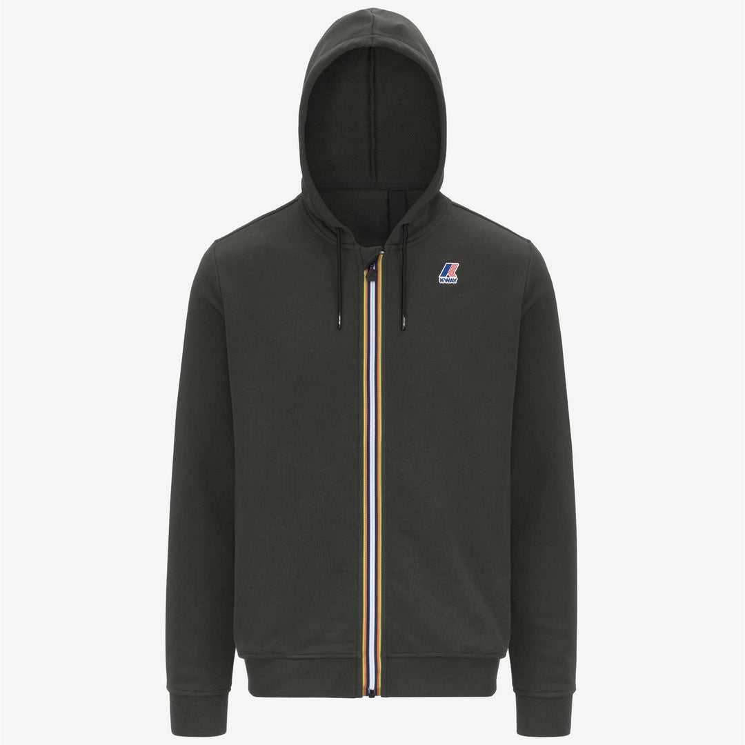 Blackish green Unisex Fleece Jacket for City Wear 01