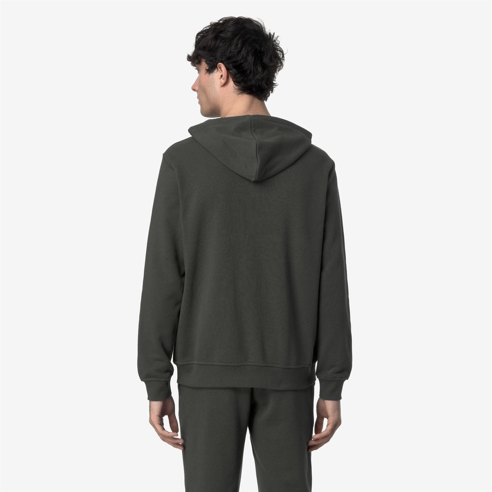 Blackish green Unisex Fleece Jacket for City Wear 02